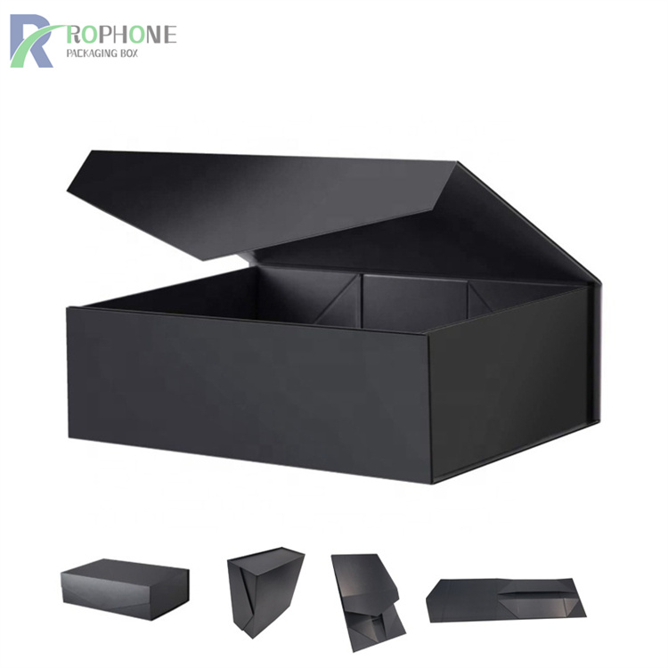 caixa de presente de papelão preto