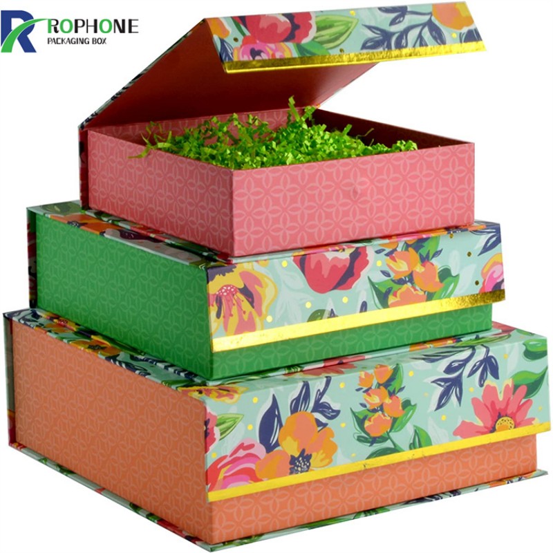 caixas de presente florais