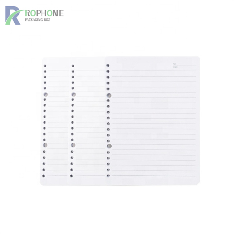 Folhas de papel soltas